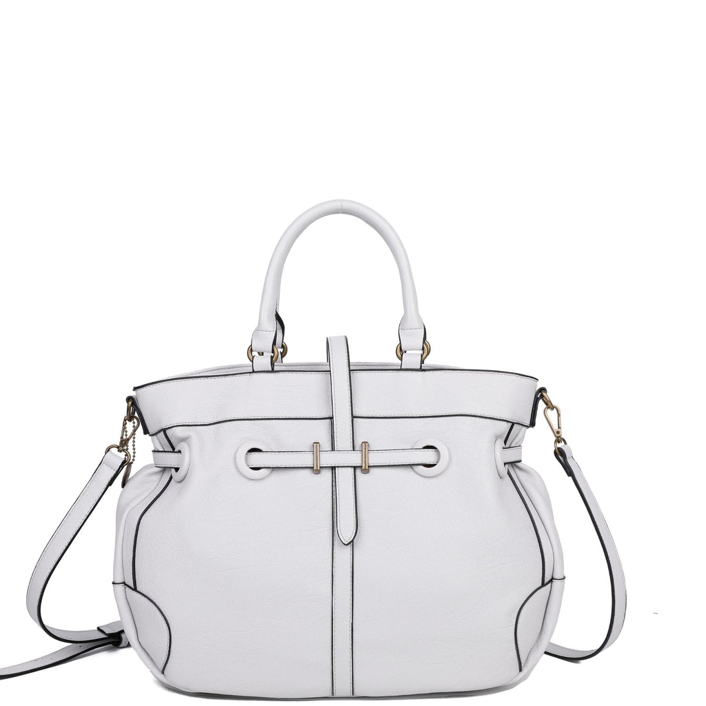 ampere creations The Brandi Satchel - Fossil Grey