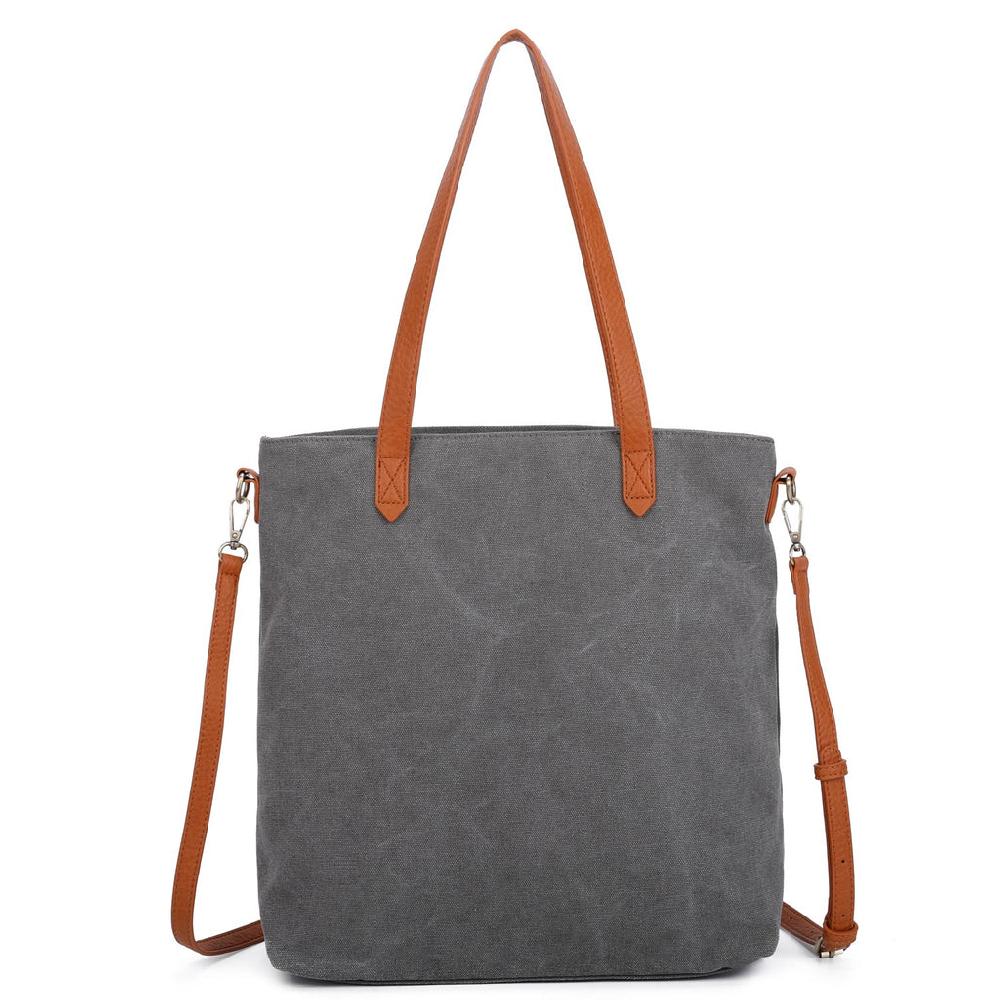 ampere creations The Katrina Canvas Tote - Iron