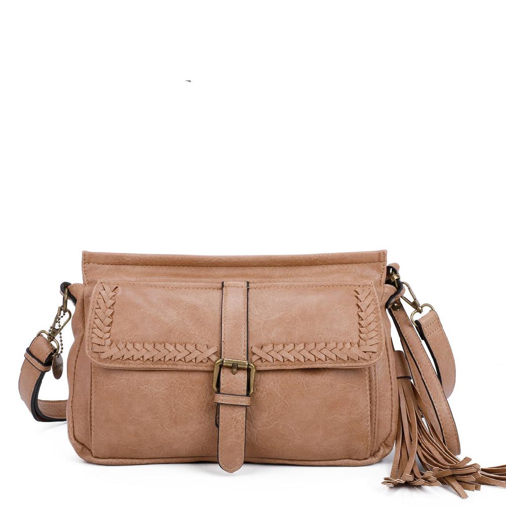 ampere creations Whitney Messenger Crossbody - Sand