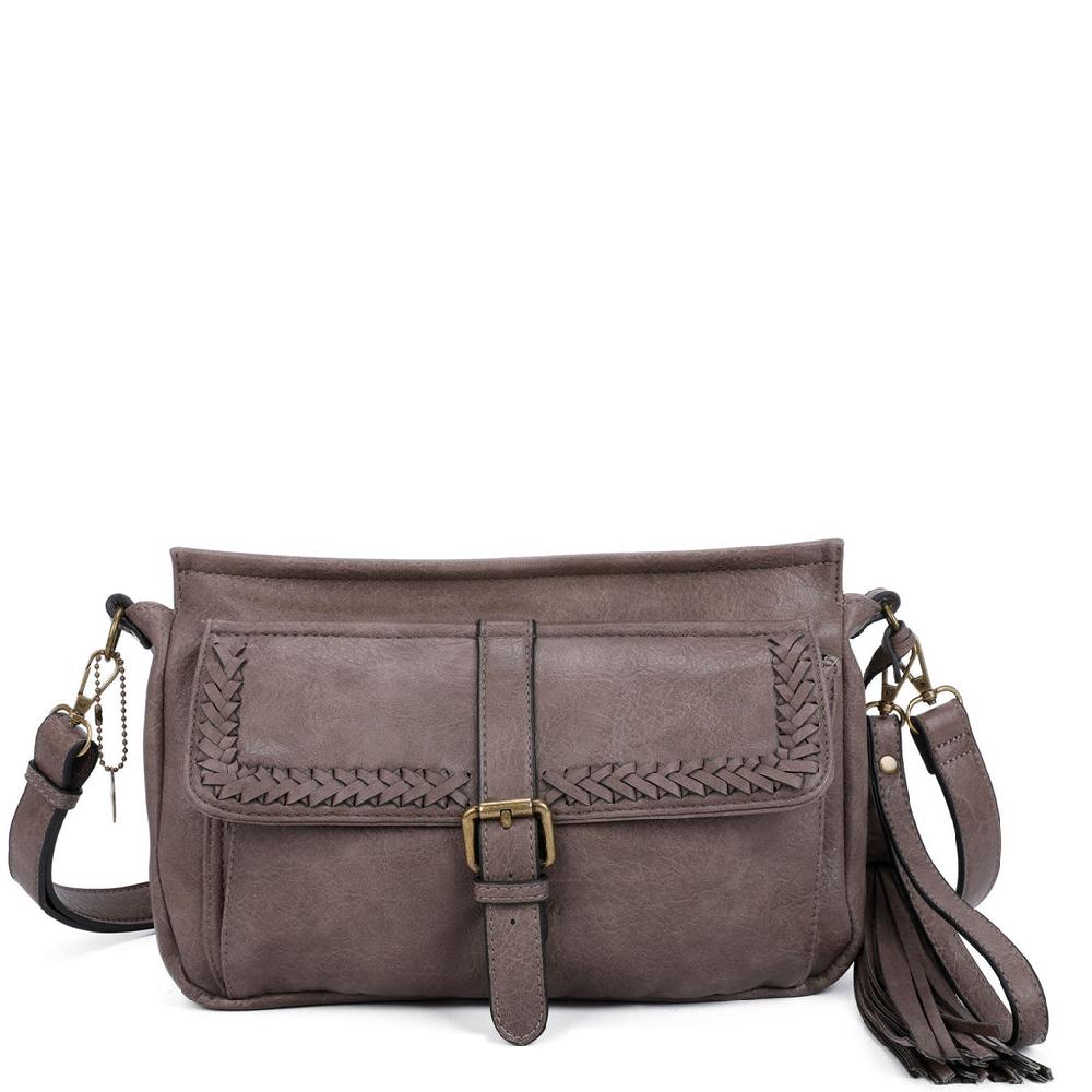 ampere creations Whitney Messenger Crossbody - Stone