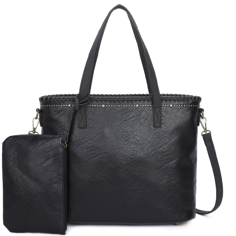 ampere creations Carrie Tote with additional mini bag - Black