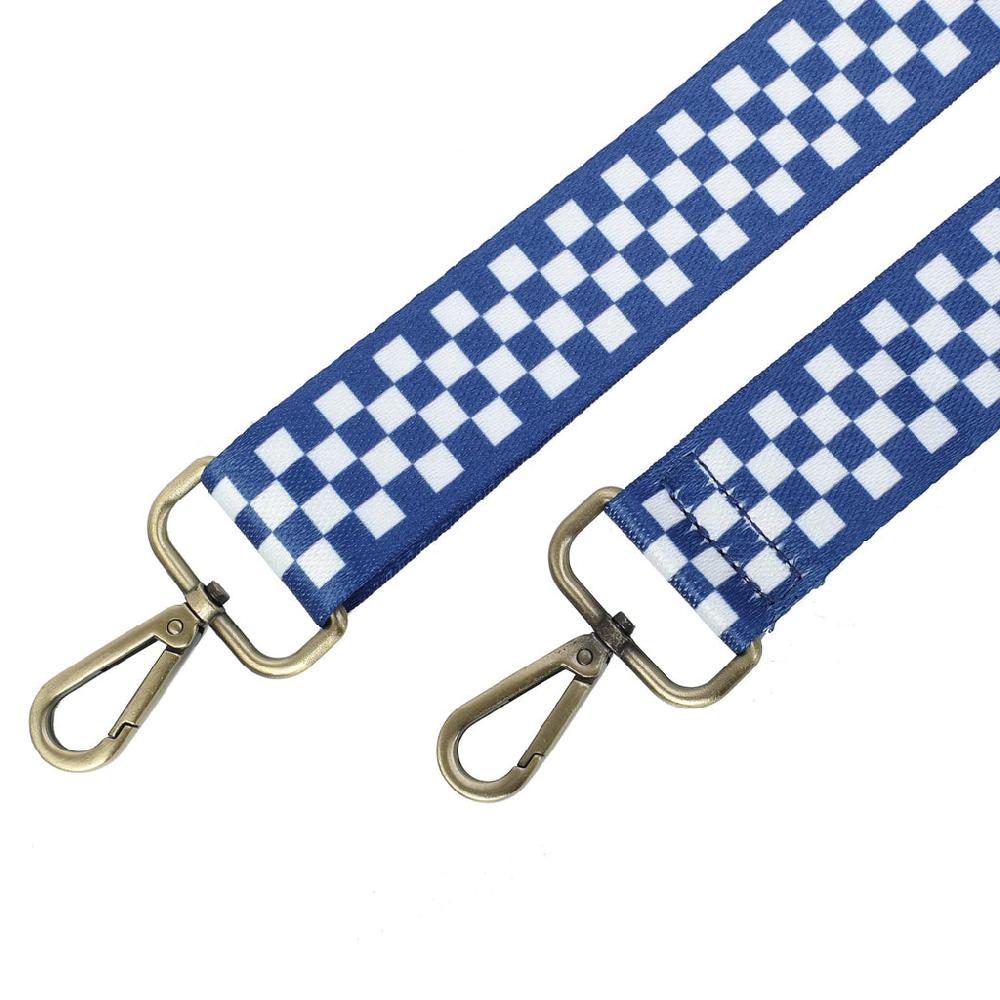 ampere creations Guitar Strap - Checkers 2 (Blue White Checkers) ampere creations Guitar Strap - Checkers 2 (Blue White Checkers)