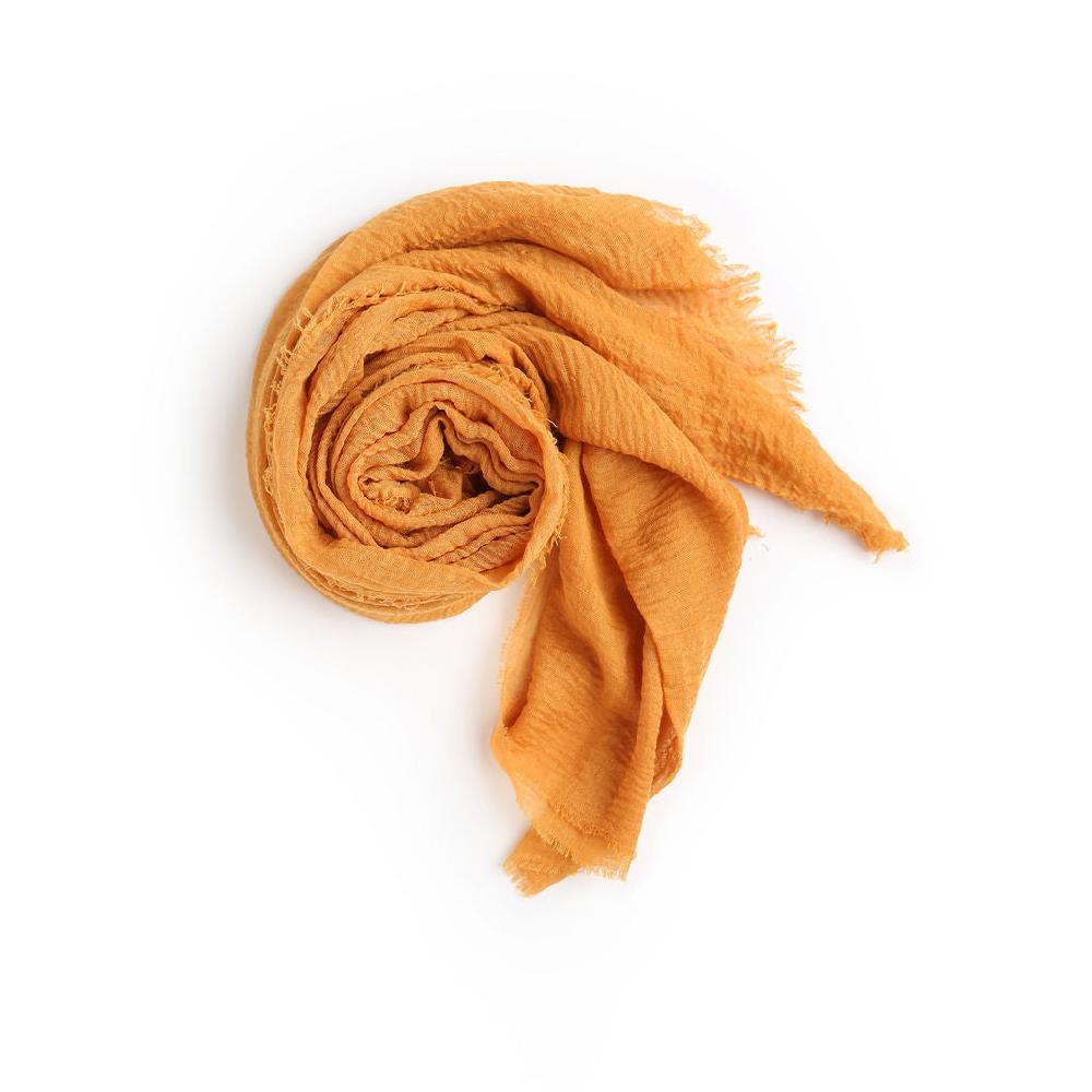 ampere creations Lauren's Cotton Blended Scarf - Mustard