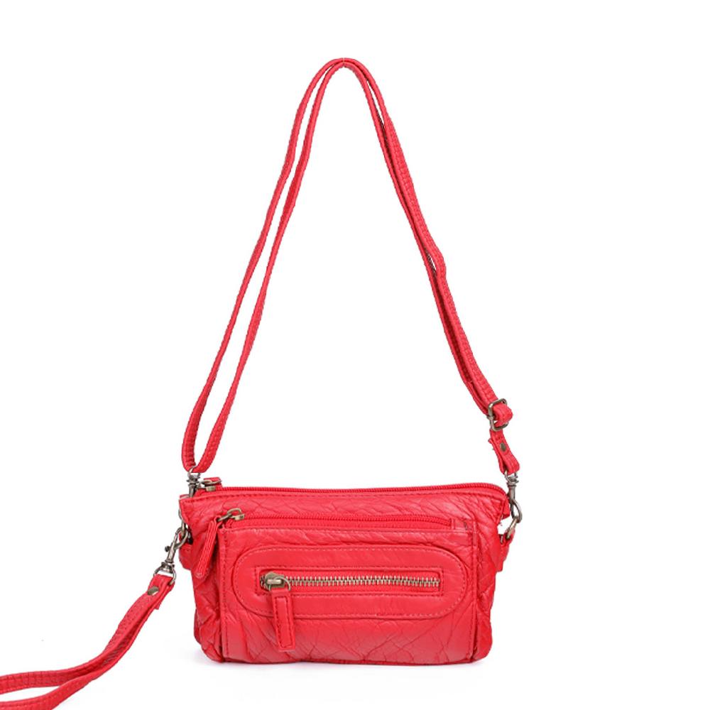 ampere creations The Anita Three Way Crossbody Wristlet - Red