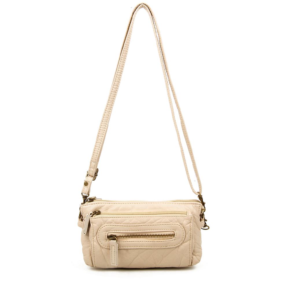 ampere creations The Anita Three Way Crossbody Wristlet - Taupe