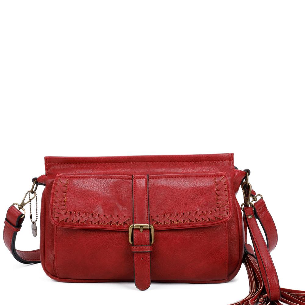 ampere creations Whitney Messenger Crossbody - Burgundy
