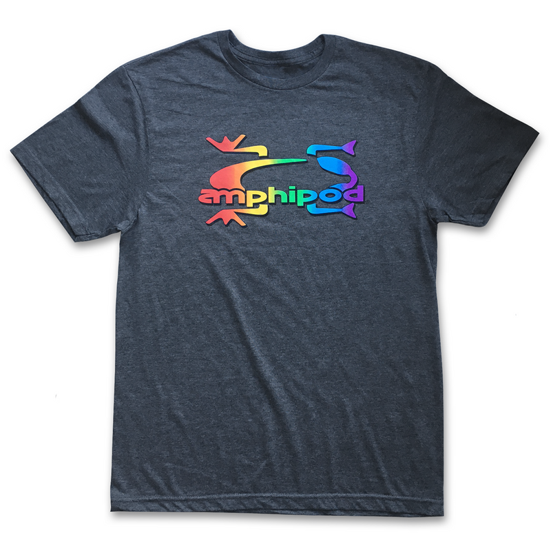 Amphipod Love The Run™ Rainbow/Gray T-Shirt