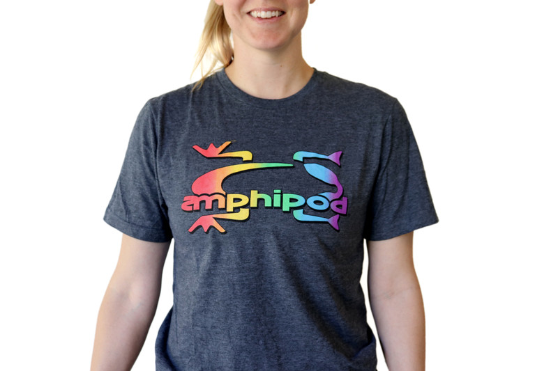 Amphipod Love The Run™ Rainbow/Gray T-Shirt