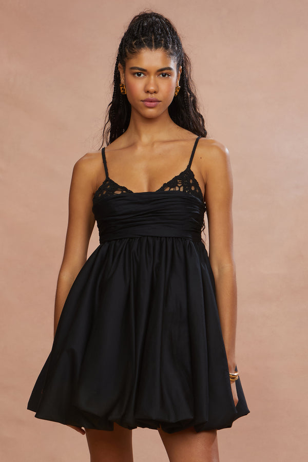 Amur Alexa Mini Bubble Dress Black