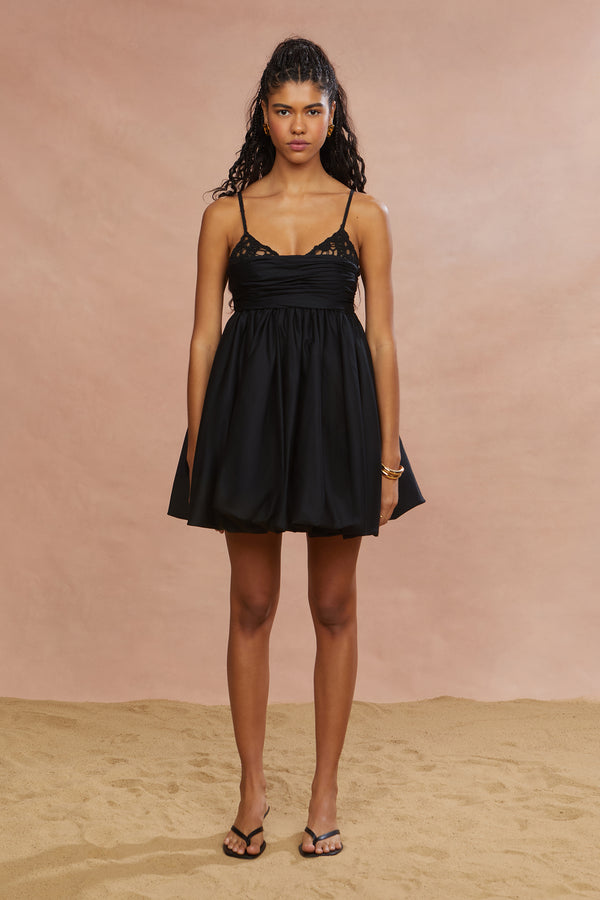 amur Alexa Mini Bubble Dress Black