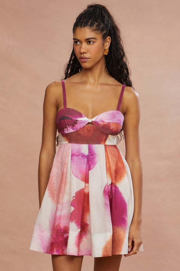 Amur Allison Printed Mini Dress Mirage