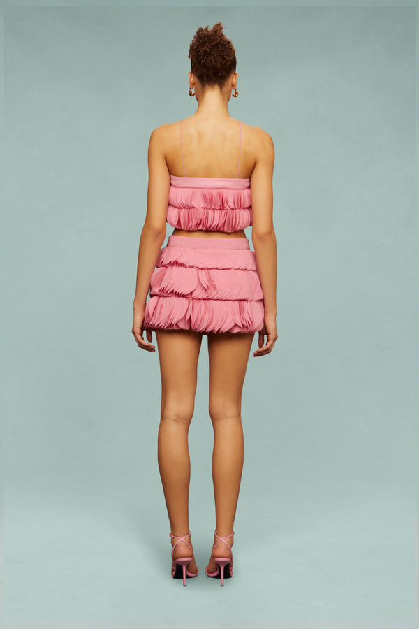 Amur Capri Appliqué Shift Top Pink Opal