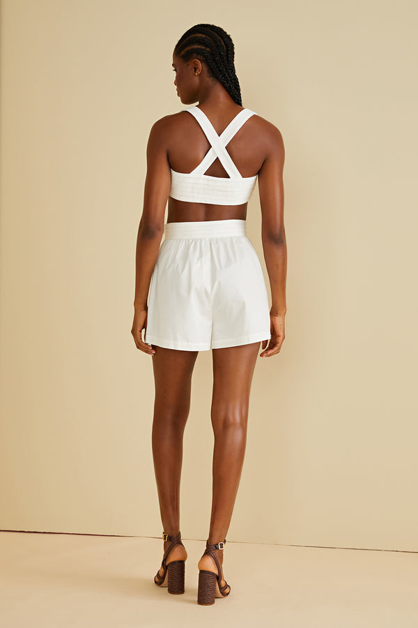Amur Carol Crop Top Off-White