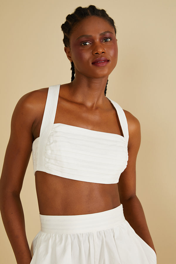 Amur Carol Crop Top Off-White