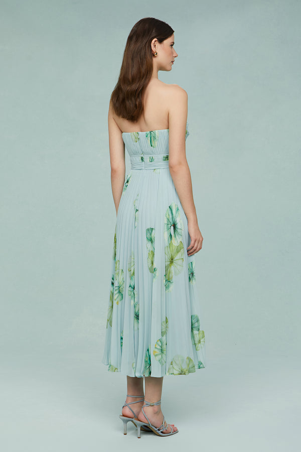 Amur Cathy Midi Dress Lilypad Pond