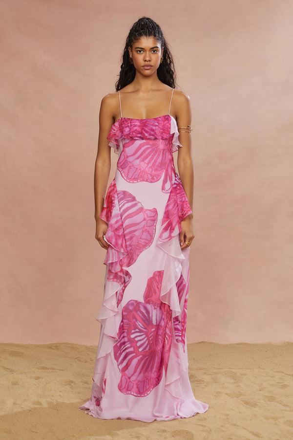 amur Celsey Flower Gown Sand Verbana