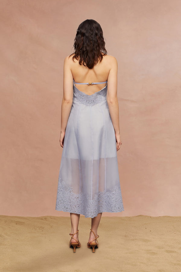 amur Dylan Midi Dress Rain Cloud