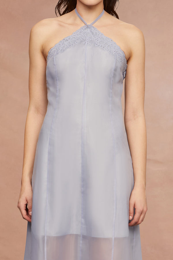 amur Dylan Midi Dress Rain Cloud