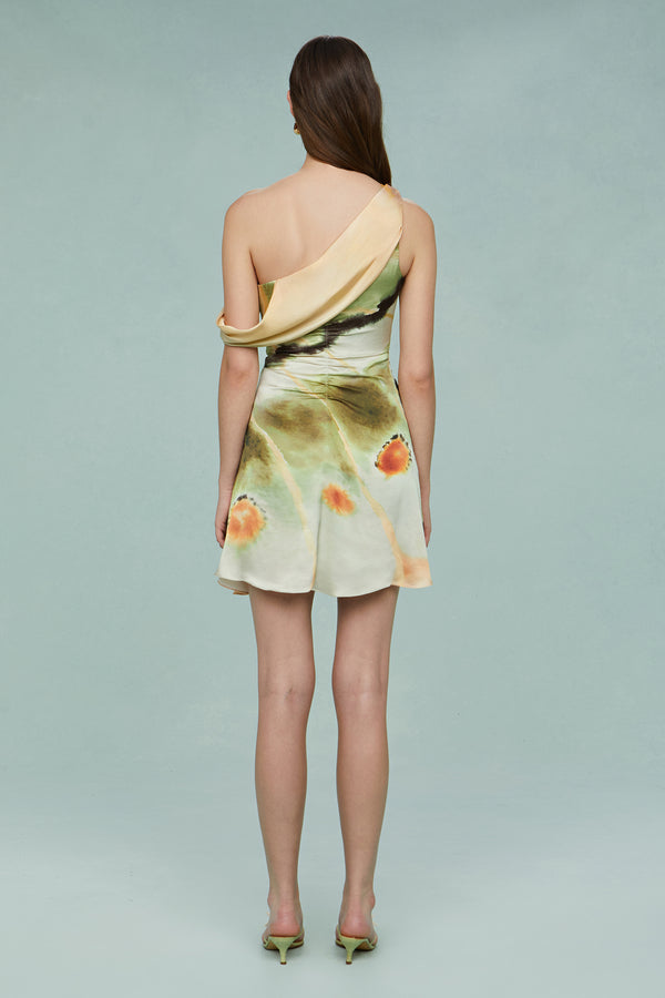 Amur Elowen Print Mini Dress Butterfly Wing