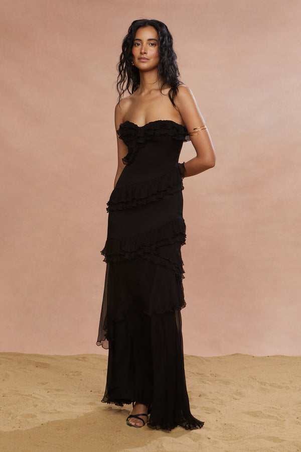 Amur Harrison Gown Black