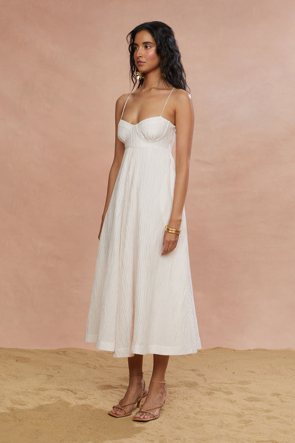 Amur Jill Midi Dress Sea Salt