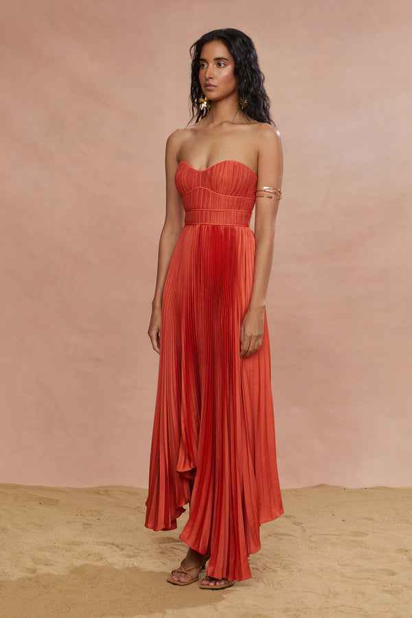 Amur Juliett Midi Dress Desert Sun