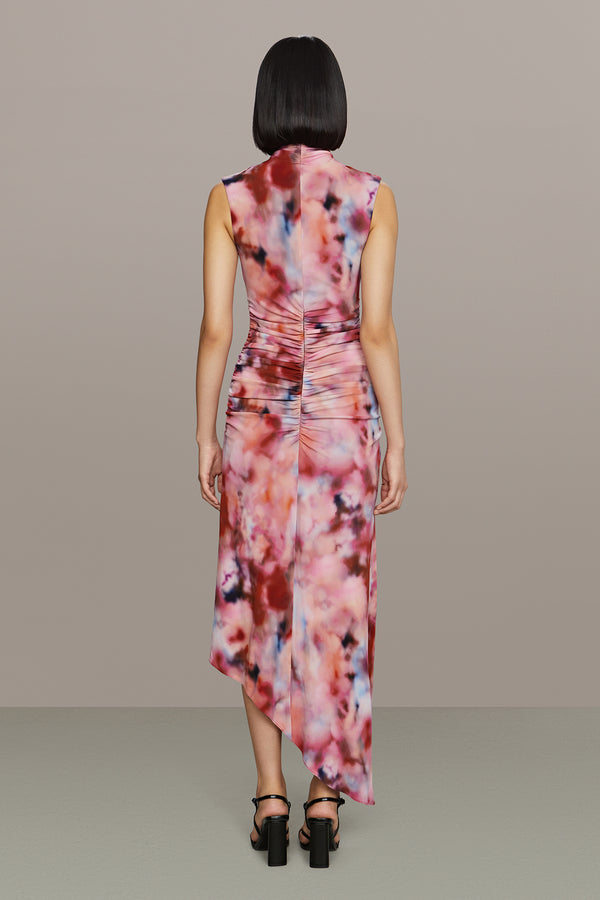 Amur Kai Printed Jersey Dress Ethereal Clouds