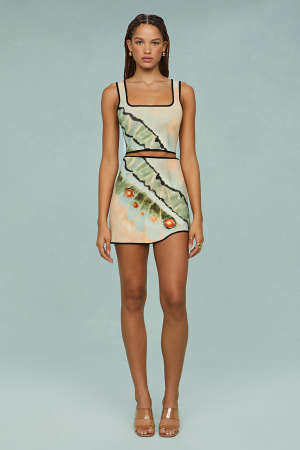 amur Kellah Knit Skirt Butterfly Wing