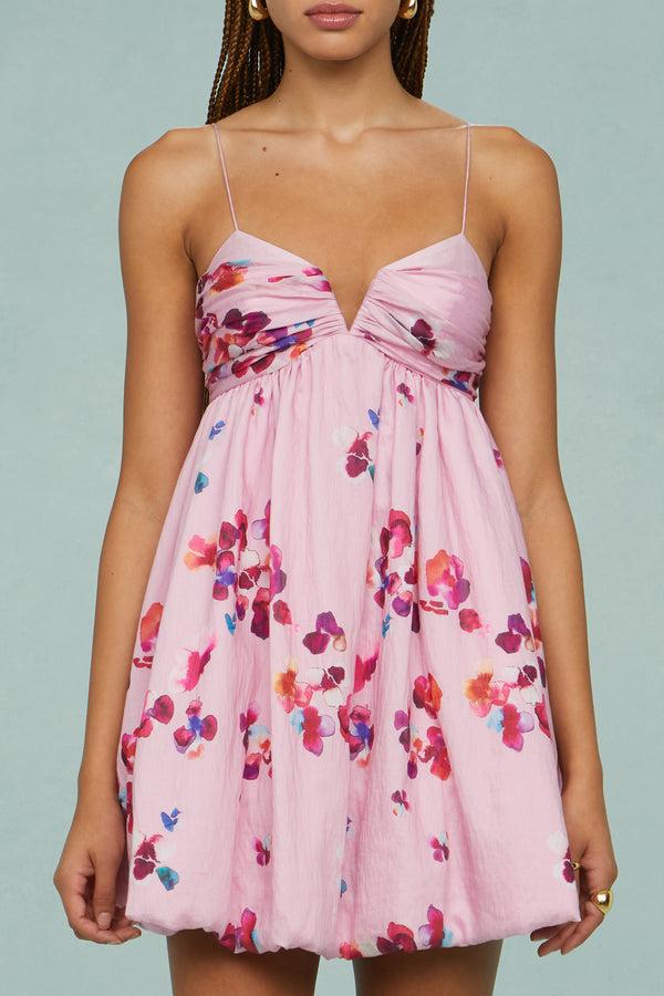 Amur Kimberly Mini Dress Mosaic Poppies