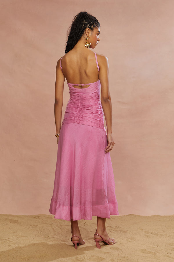 Amur Kylie Midi Dress Prickly Pear