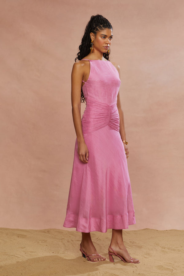 Amur Kylie Midi Dress Prickly Pear