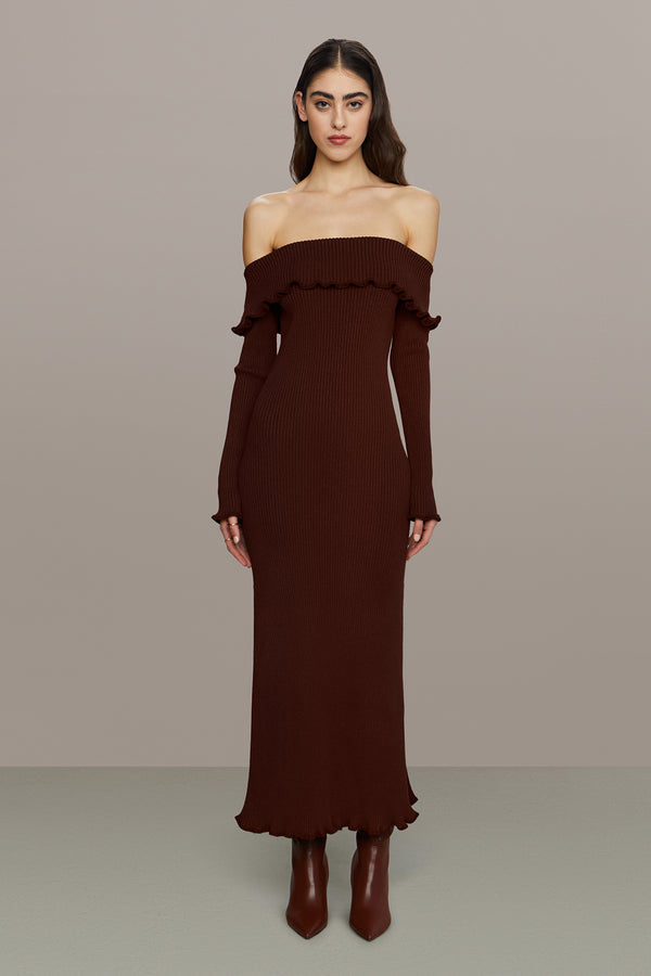 Amur Meadow Lettuce Edge Midi Smoky Quartz