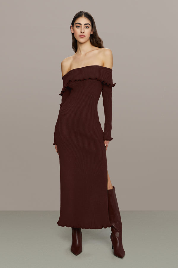 amur Meadow Lettuce Edge Midi Smoky Quartz