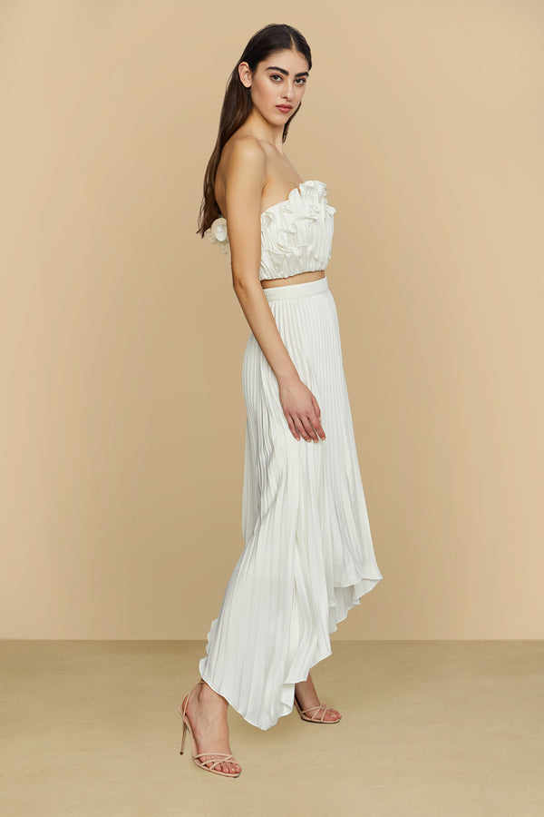 Amur Olana Midi Skirt Ivory