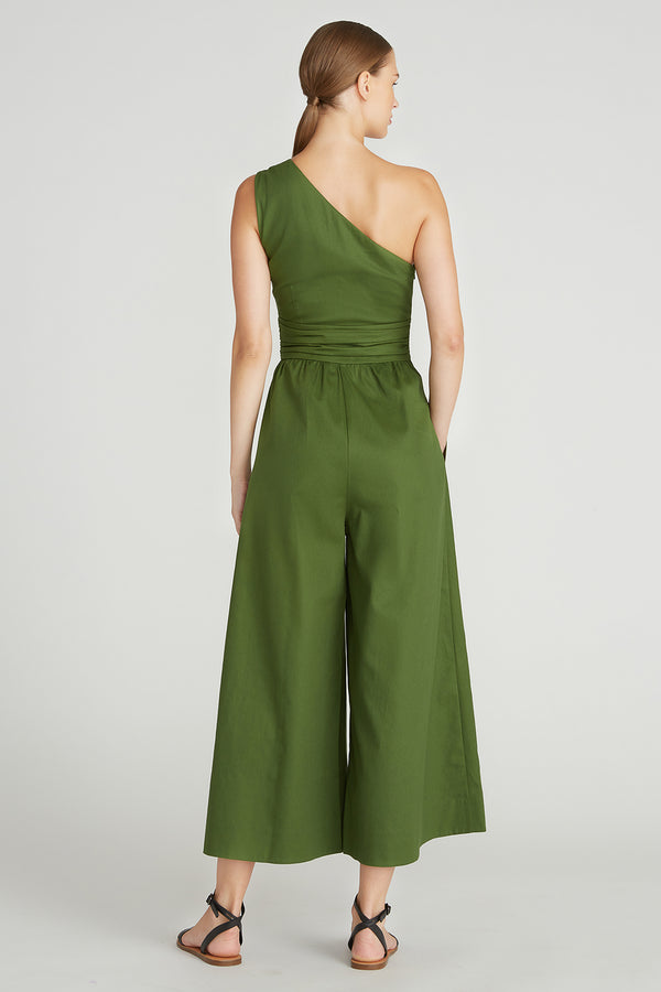 Amur Parris One Shoulder Jumpsuit Military