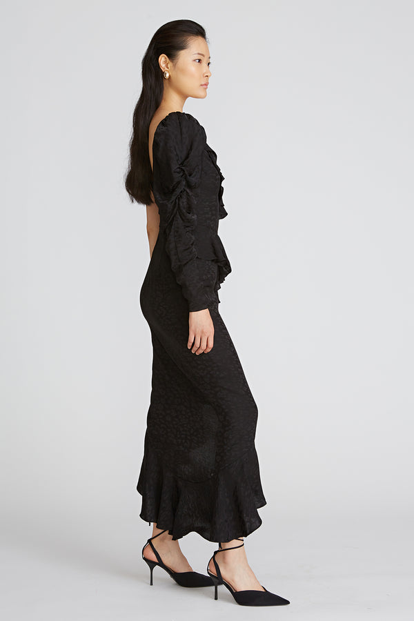 Amur Pasqualena One Shoulder Dress Black