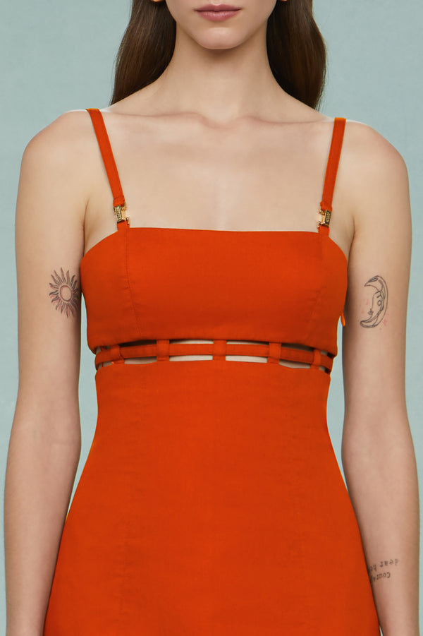 Amur Rei Twill Mini Dress Koi