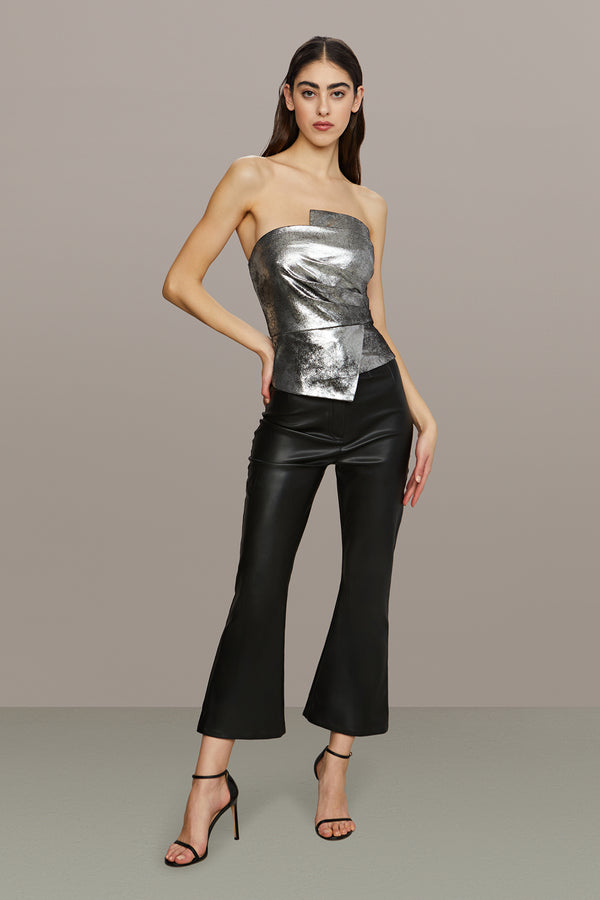 amur Vallan Leather Crop Chrome