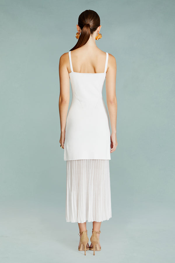 Amur Vienna Mix Media Knit Dress SEA SALT