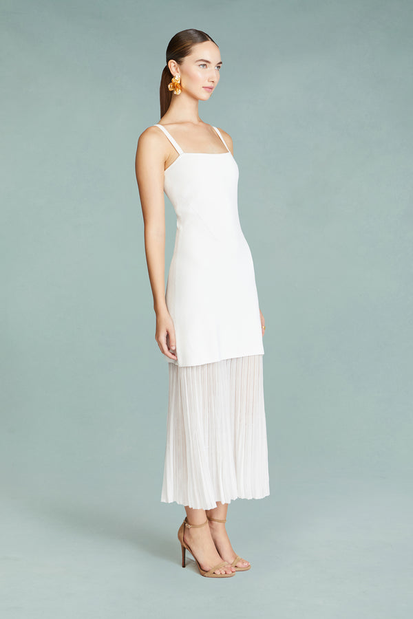 Amur Vienna Mix Media Knit Dress SEA SALT