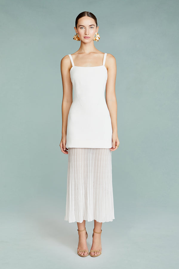 amur Vienna Mix Media Knit Dress SEA SALT