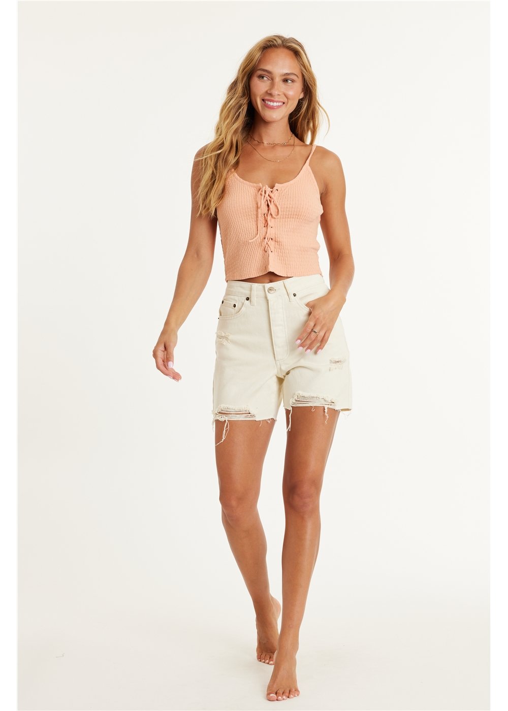amuse society BELLA WOVEN DENIM SHORT