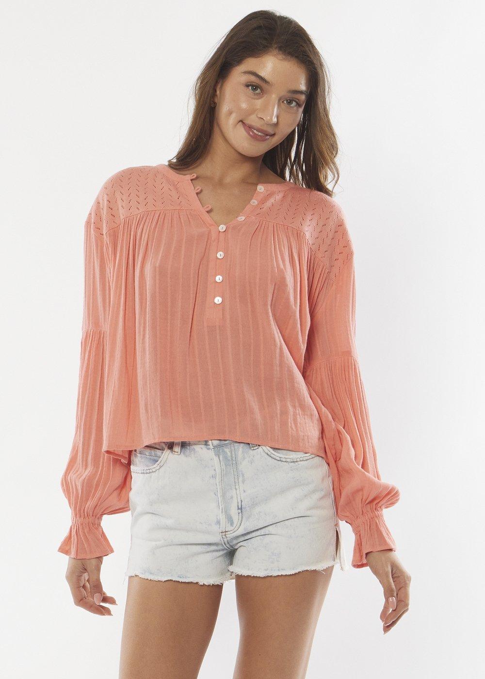 Amuse Society FEEL THE RHYTHM LS WOVEN