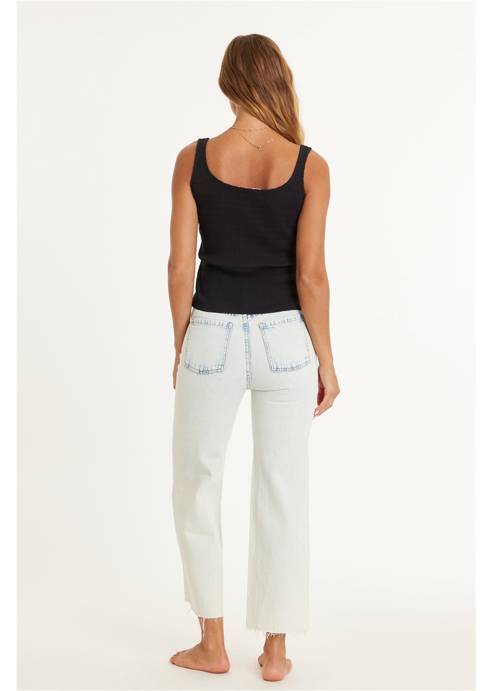 Amuse Society GABI CROP FLARE WOVEN JEAN