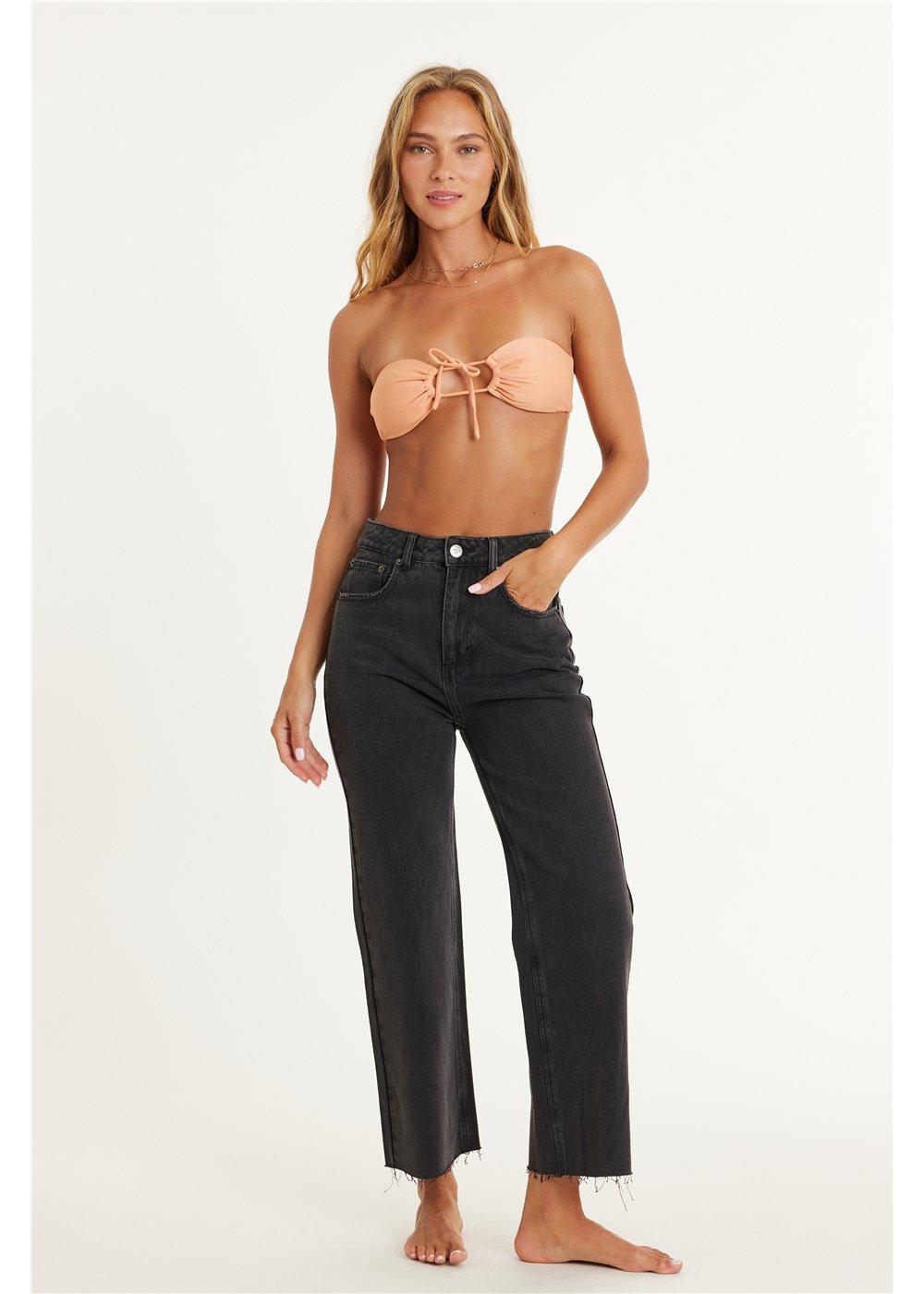 amuse society GABI CROP FLARE WOVEN JEAN