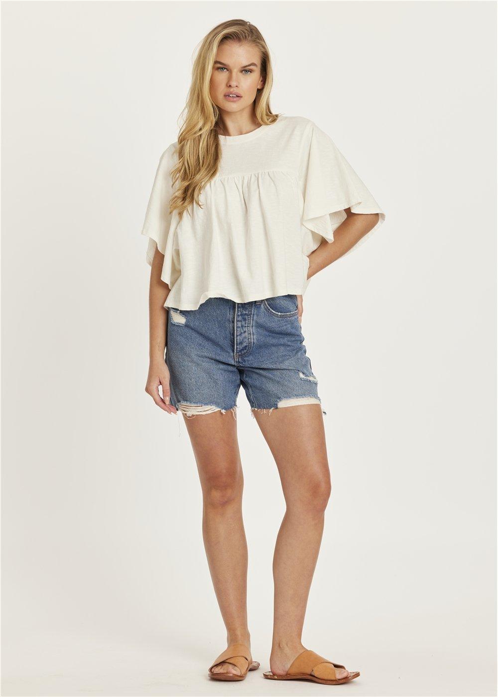 amuse society KADEN SHORT SLEEVE KNIT