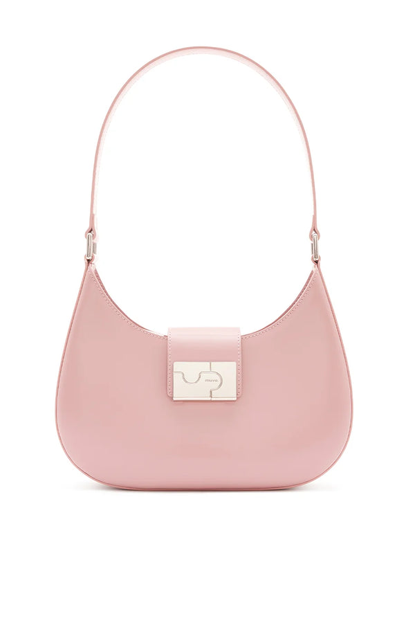 amy lynn Albany Rose Pink Leather Shoulder Bag