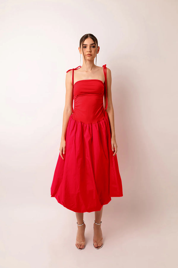 Amy Lynn Alexa Cherry Red Puffball Dress