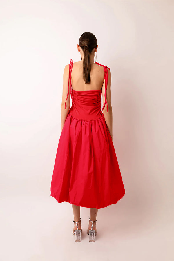 Amy Lynn Alexa Cherry Red Puffball Dress