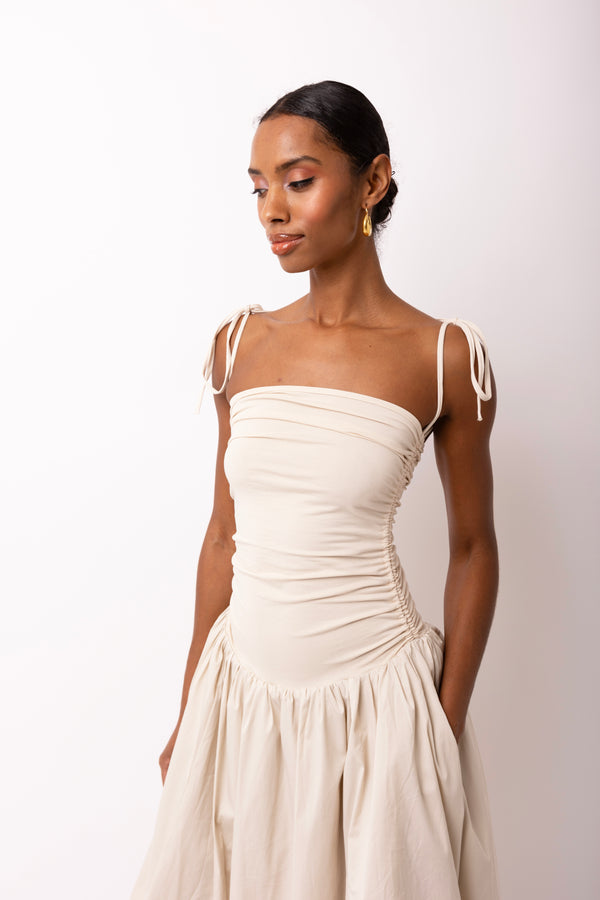 Amy Lynn Alexa Milk Puffball Dress